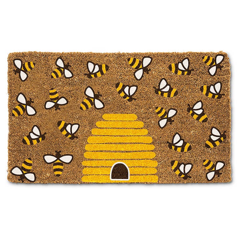 Bee & Beehive Doormat-18x30"L-3280
