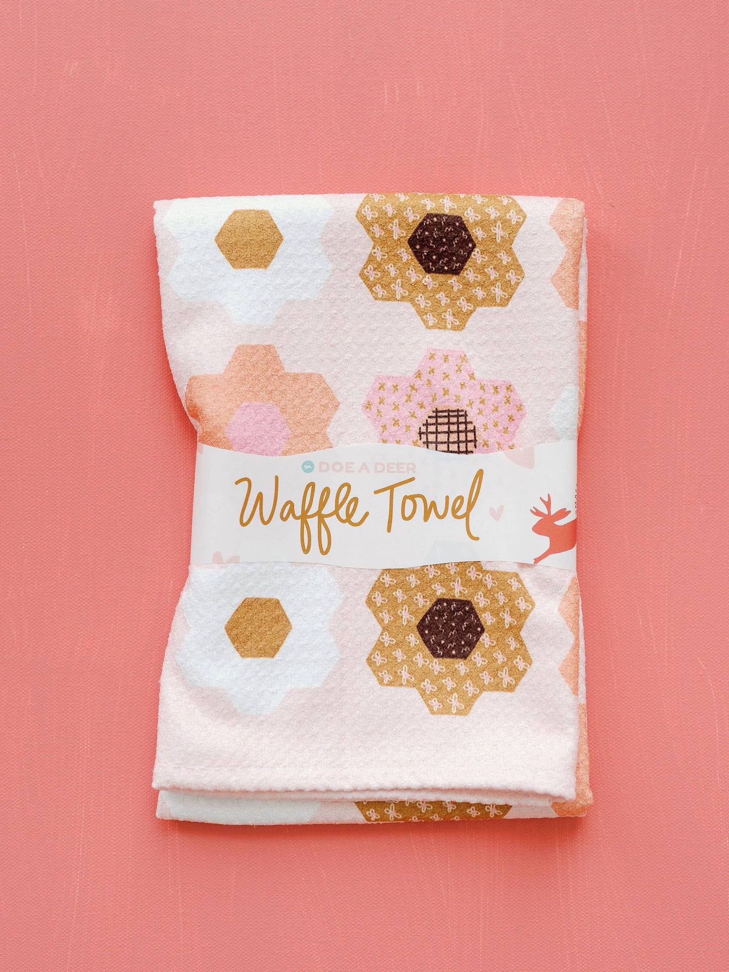 Flower Garden Kitchen Waffle Towel | Microfiber, Easter