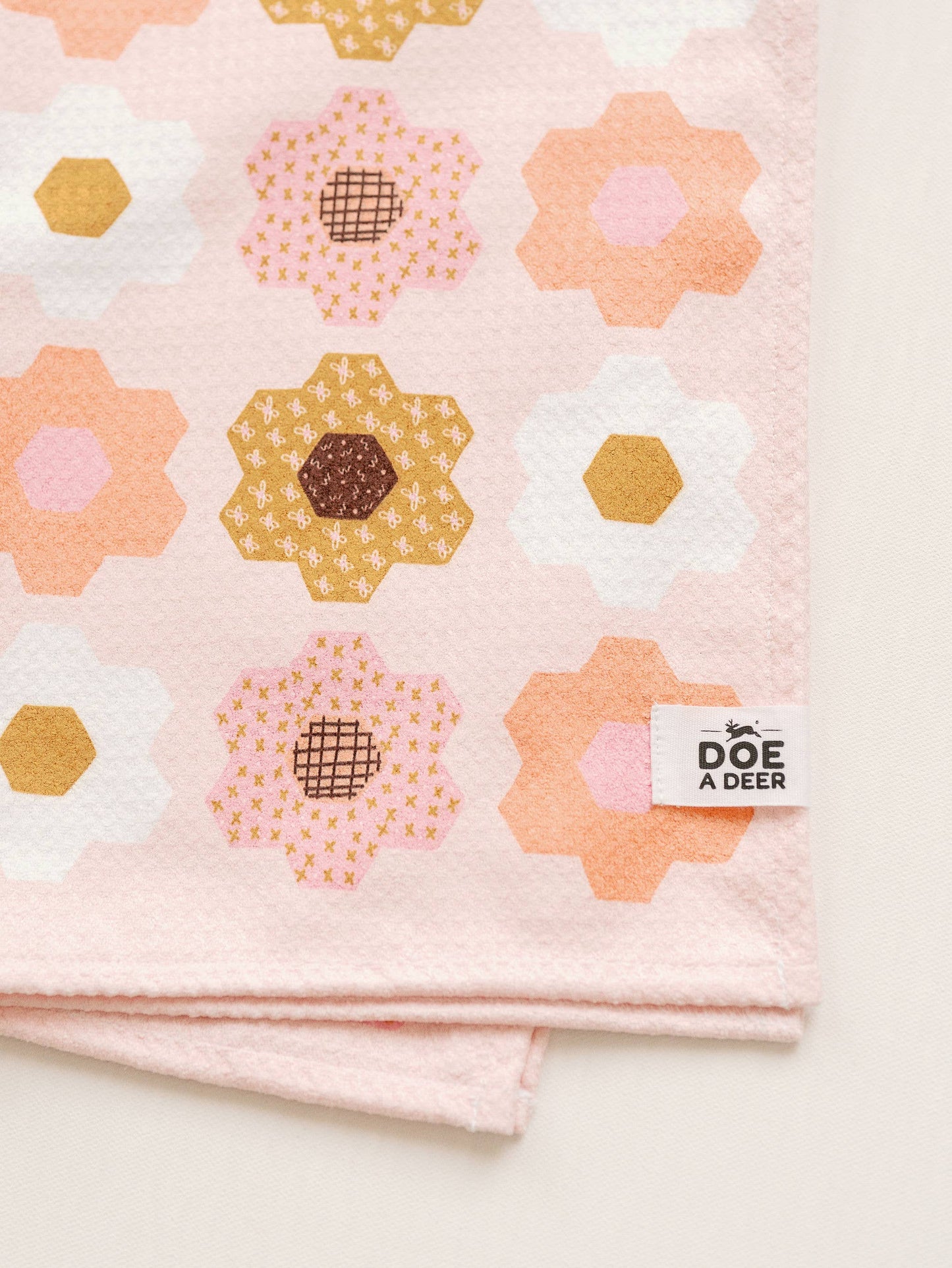 Flower Garden Kitchen Waffle Towel | Microfiber, Easter