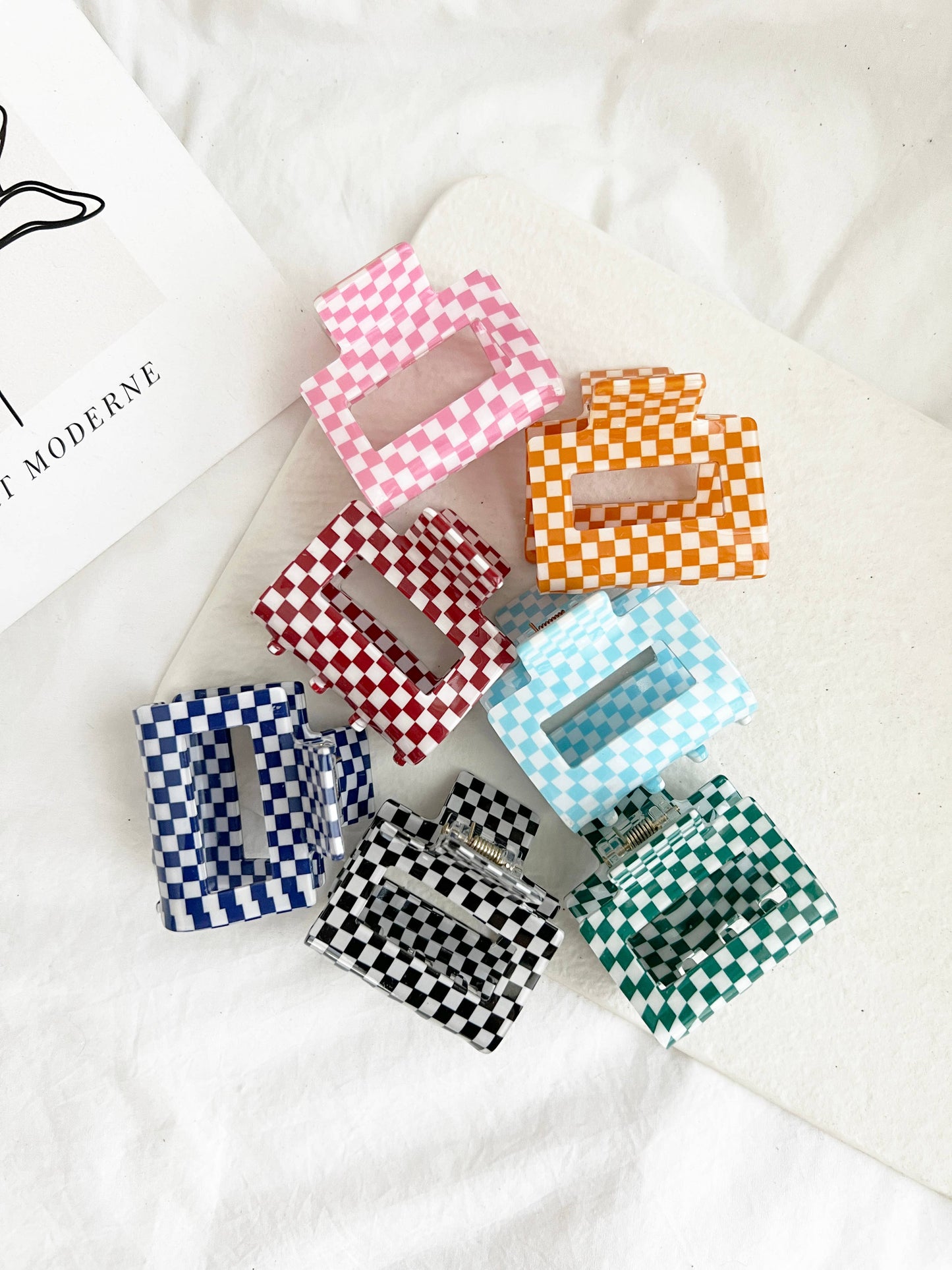 2" Chess Checkered Clips - CAMILA CHESS