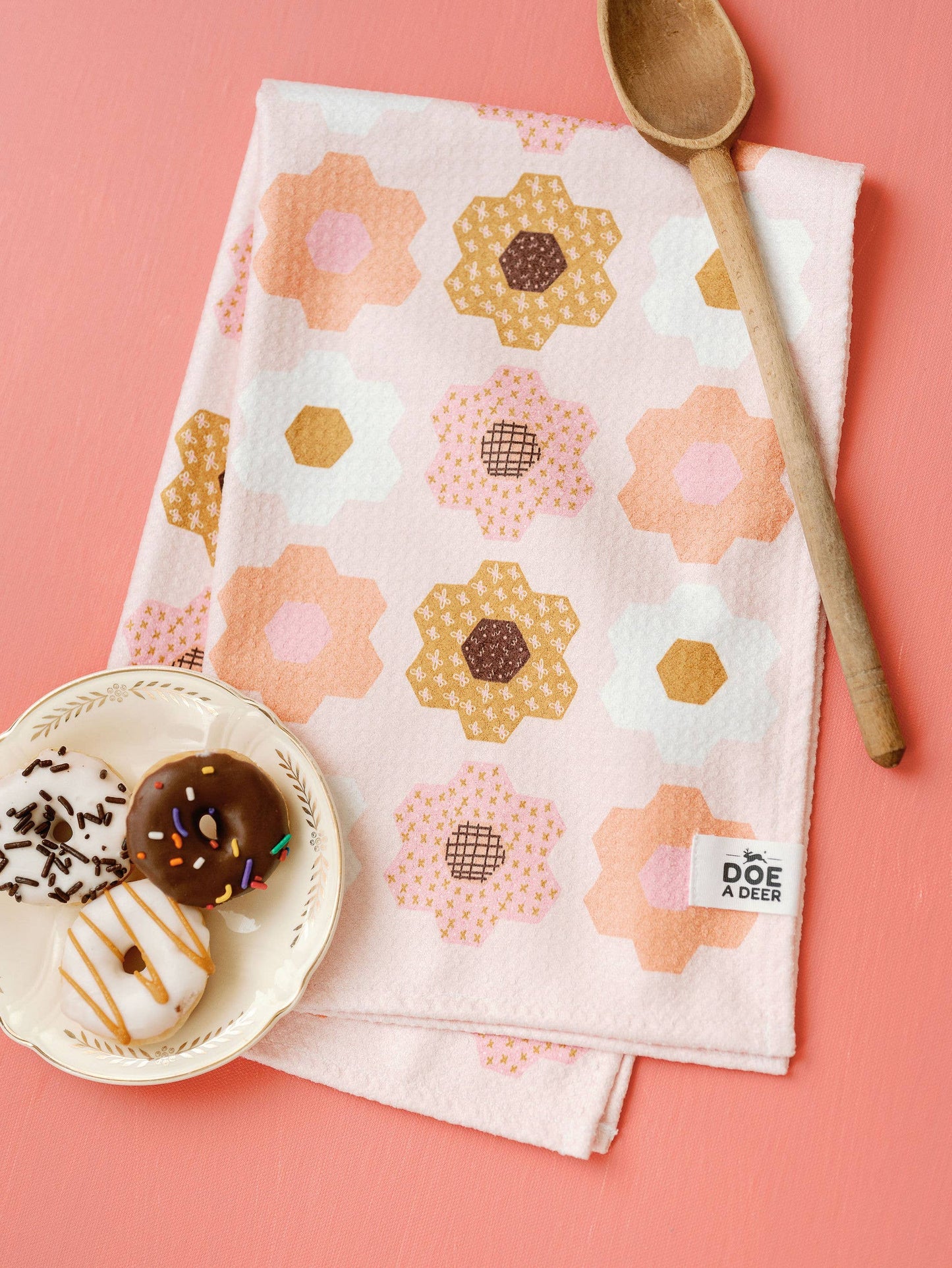 Flower Garden Kitchen Waffle Towel | Microfiber, Easter