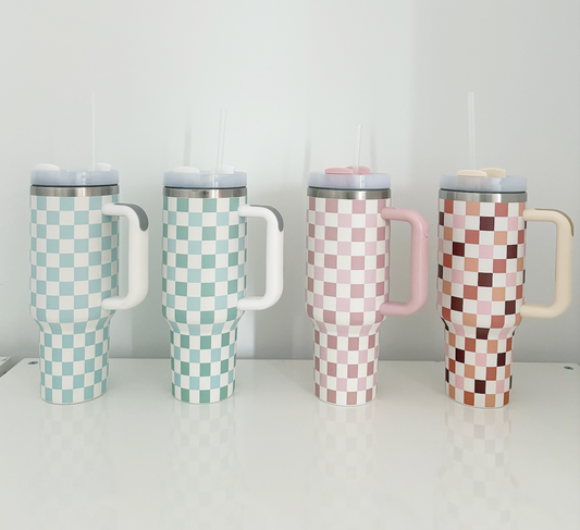 40oz Checkered Tumblers - LOMI