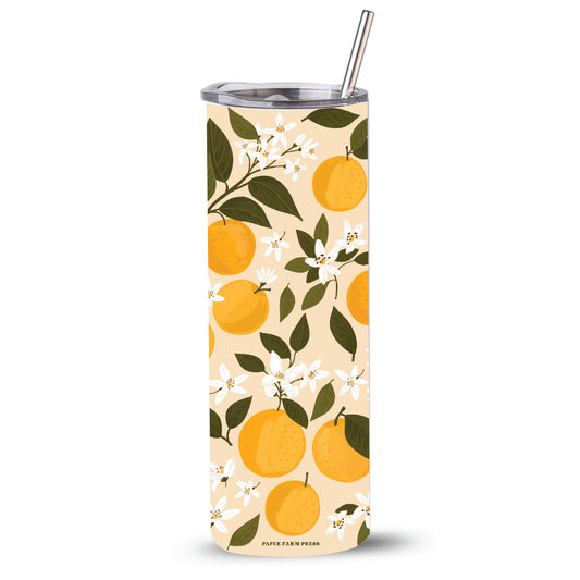 Orange Orchard 20oz Stainless Steel Skinny Tumbler