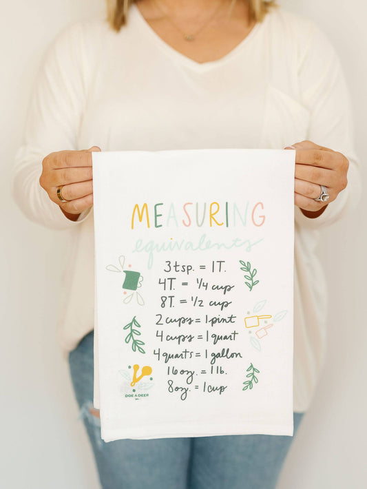 Measuring Equivalents - Flour Sack Towel