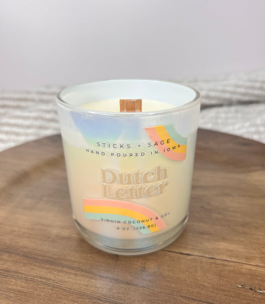 8 Oz Virgin Coconut/ Soy -wood wick candle