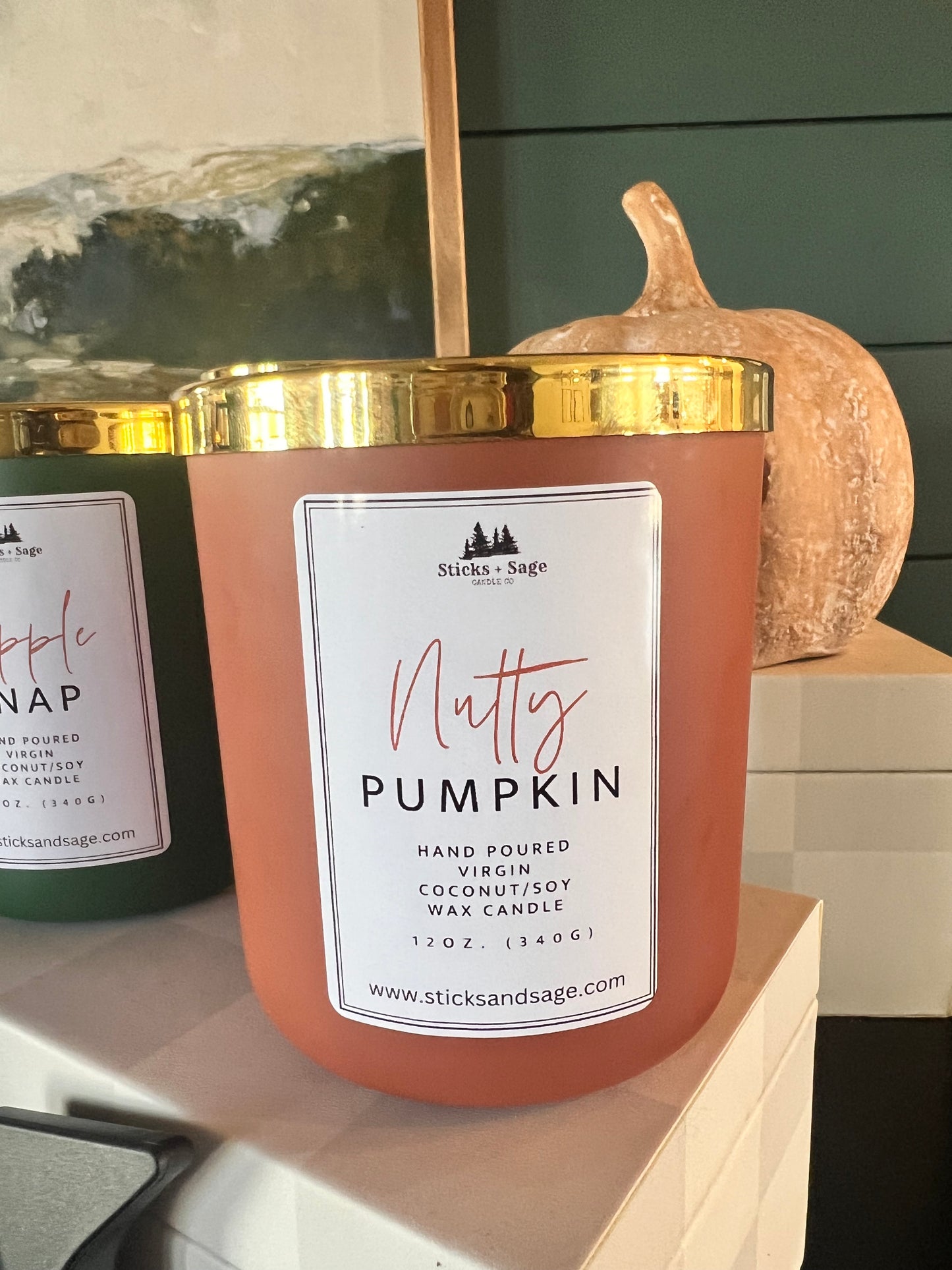 Fall Scented Virgin Coconut/Soy Wax Candle