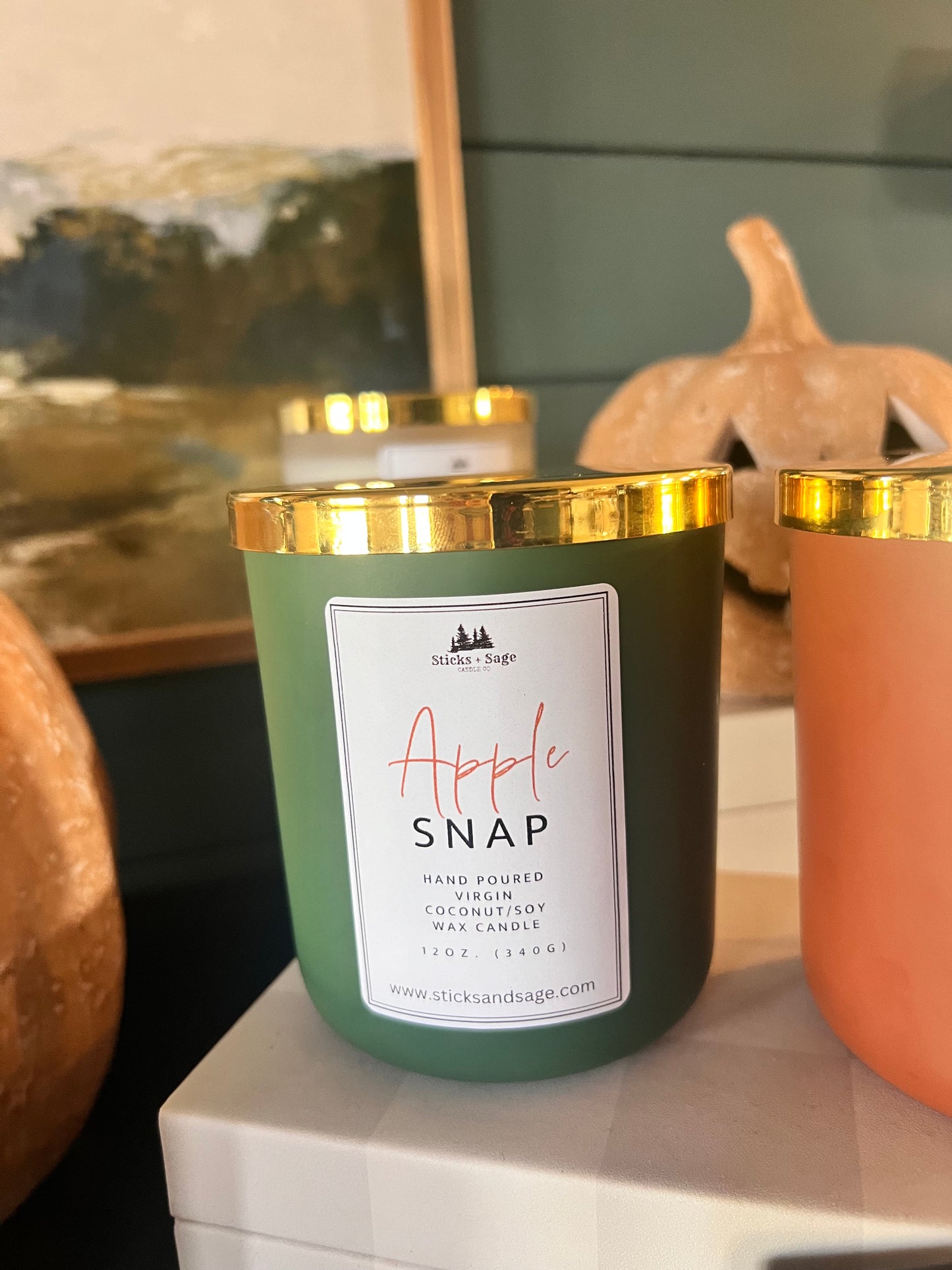 Fall Scented Virgin Coconut/Soy Wax Candle