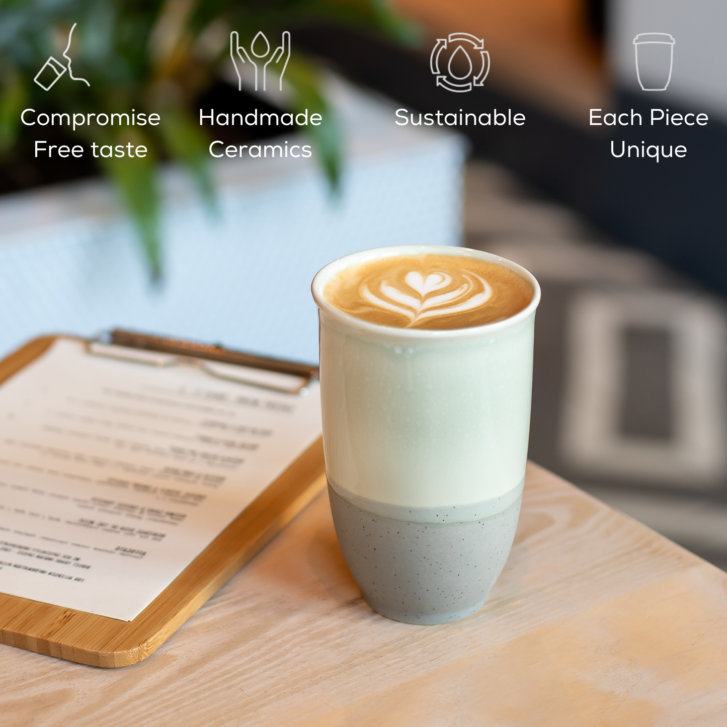 Mist Glazed Ceramic Coffee Mug