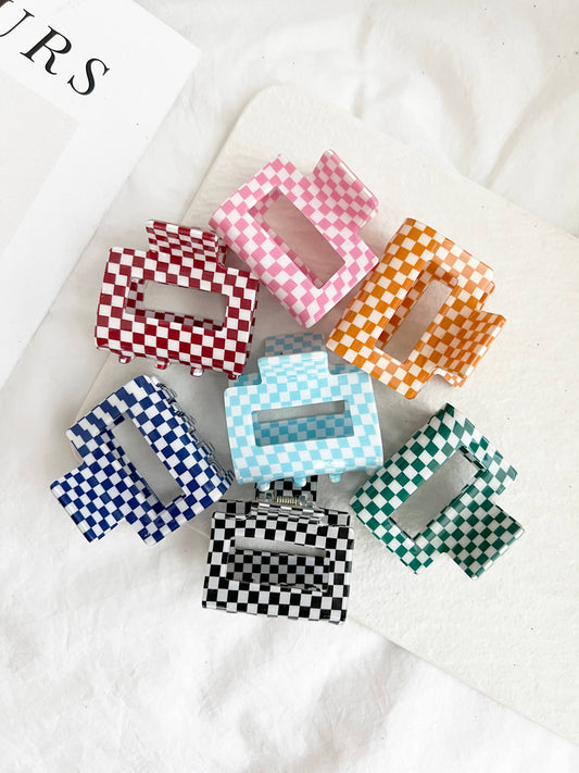 2" Chess Checkered Clips - CAMILA CHESS