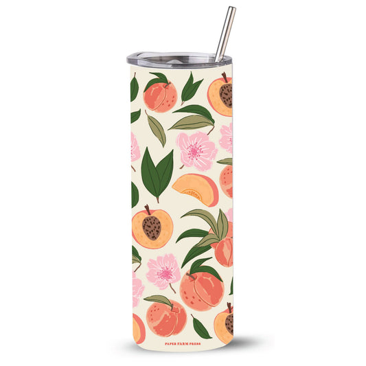 Peach Blossom 20oz Stainless Steel Skinny Tumbler