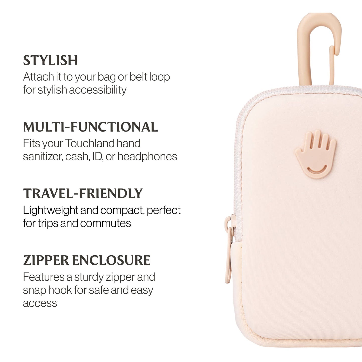 Blush Pink Touchette Pouch